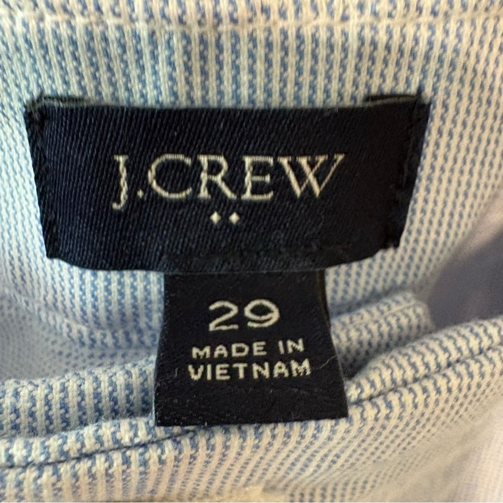J. Crew Navy and Light Blue Striped Wide Leg Pants - Picture 3 of 3
